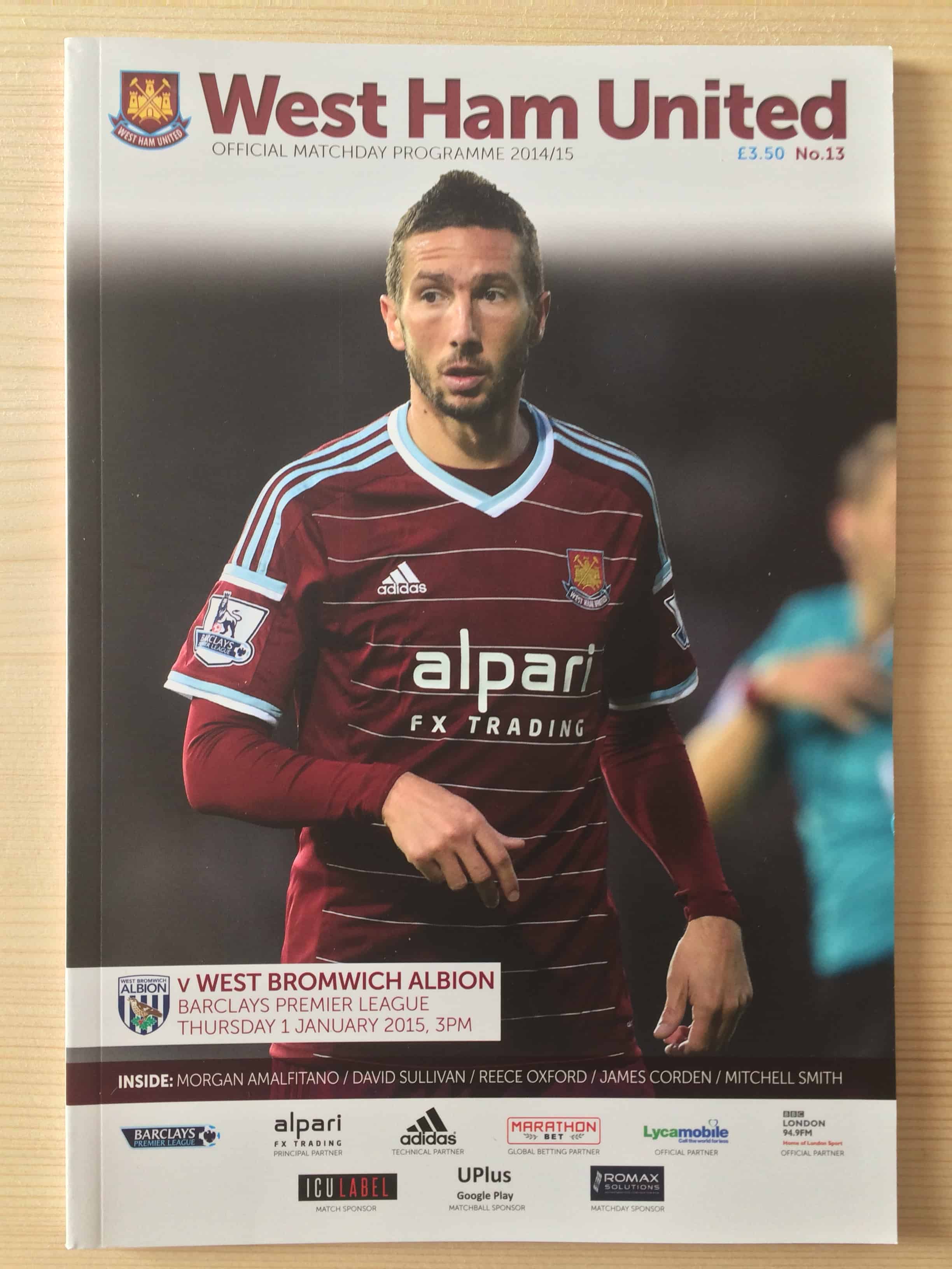 West Ham United FC v West Bromwich Albion FC 